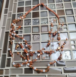 Vintage Artisan Orange MOP necklace